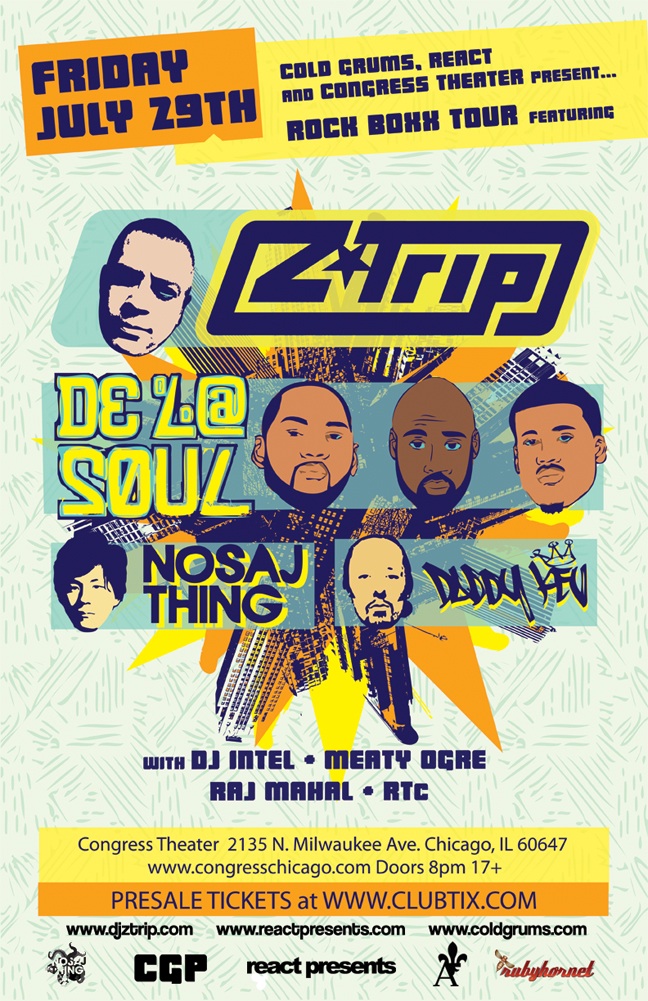 De La Soul and Z-Trip Flyer