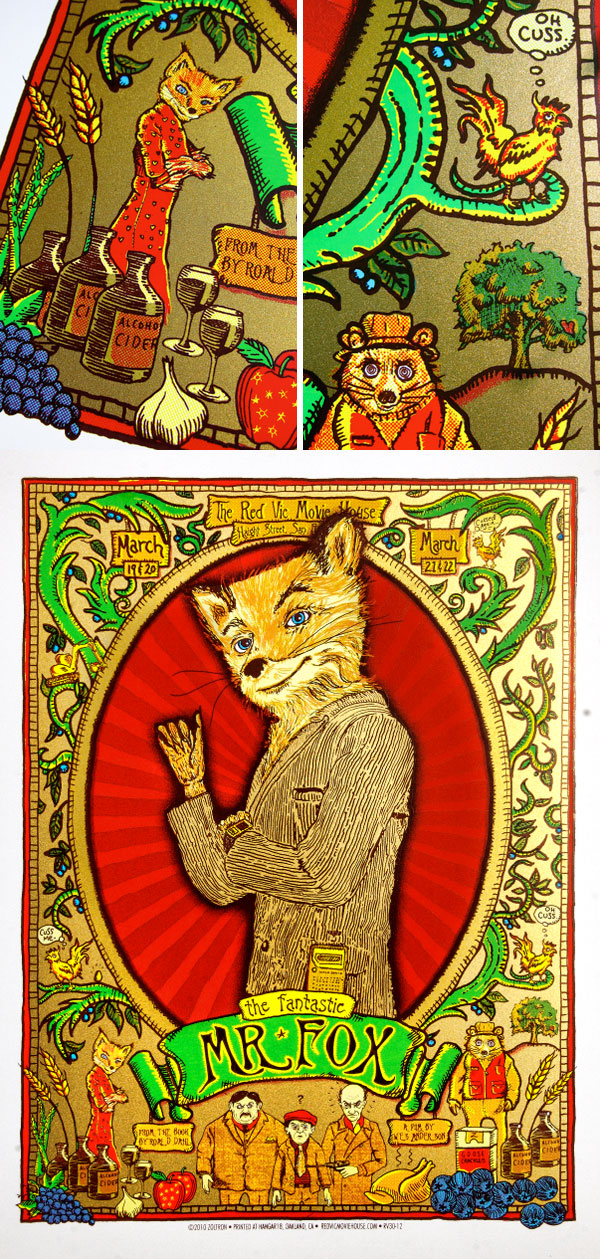 Wes Adnerson's 'The Fantastic Mr. Fox' X Zoltron Prints