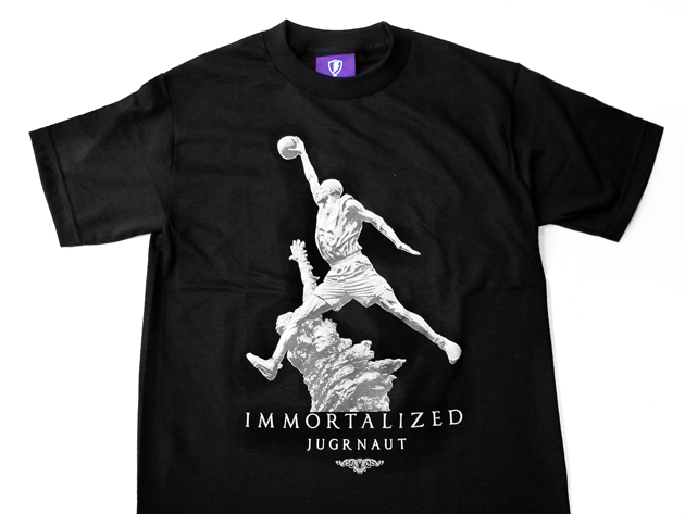 Jugrnaut: Immortalized Tee  & Infrared Fitted drop