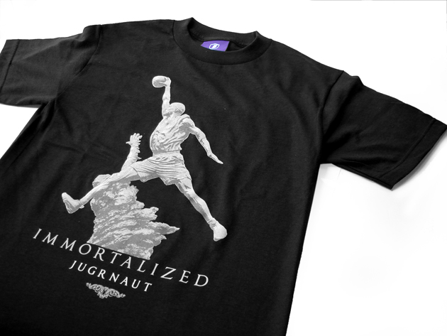 Jugrnaut: Immortalized Tee & Infrared Fitted drop