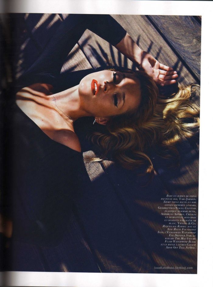 Kate Moss x Mario Sorrenti x Vogur Paris