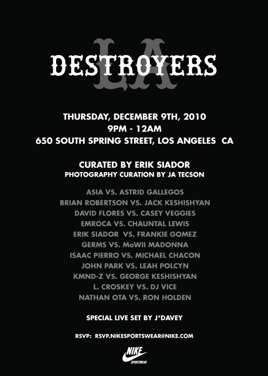 Nike LA Destroyers: LA Art Walk Recap