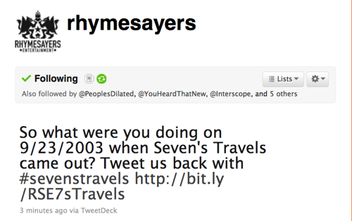 Rhymesayers Twitter