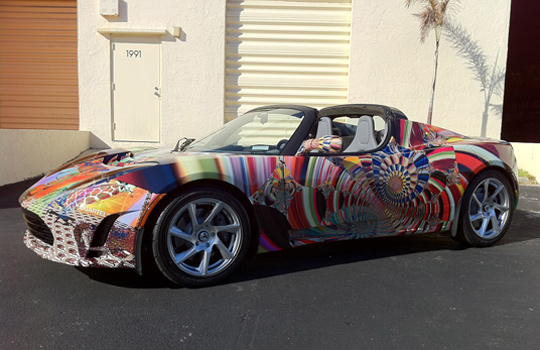 Tesla Roadster Art Car