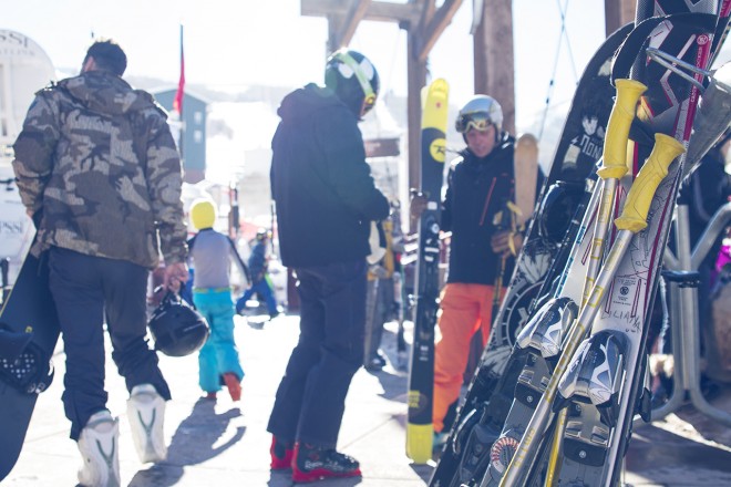 Snowboarders at Park City Mountain Resort by Virgil Solis