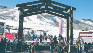 Entrance to Park City Mountain Resort by Virgil Solis