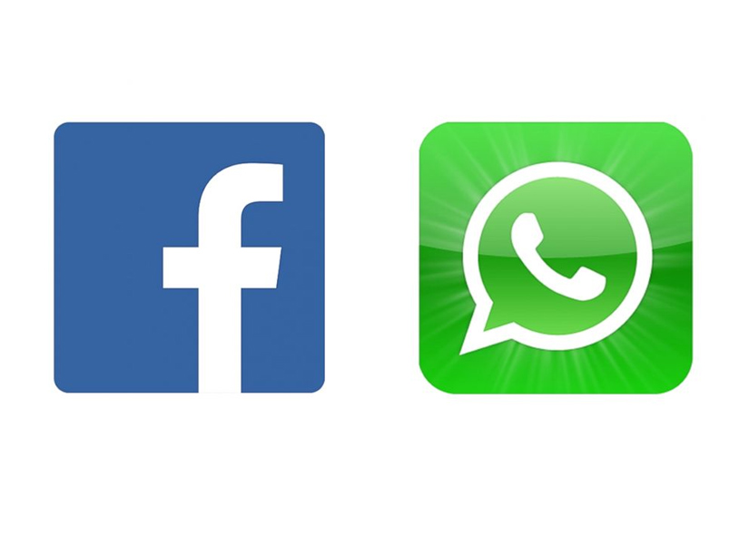 Facebook and Whatsapp logos