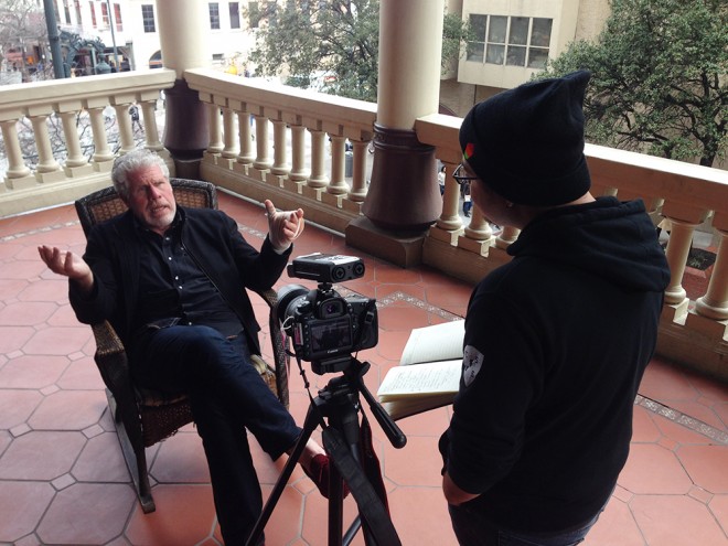 Ron Perlman & Geoff Henao at SXSW Film 2014 by Virgil Solis