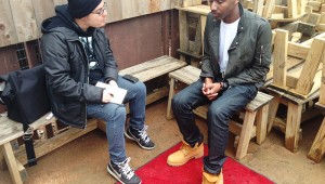 Jerrod Carmichael and Geoff Henao at Neighbors Funny or Die House at SXSW Film 2014 by Virgil Solis