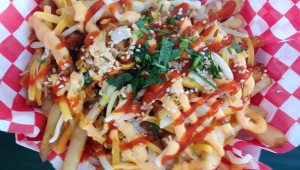 Kimchi Fries from Chilantro at SXSW Eats 2014 by Virgil Solis