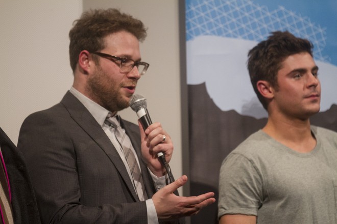 Seth Rogen & Zac Efron at Neighbors Premiere at SXSW Film 2014 by Virgil Solis