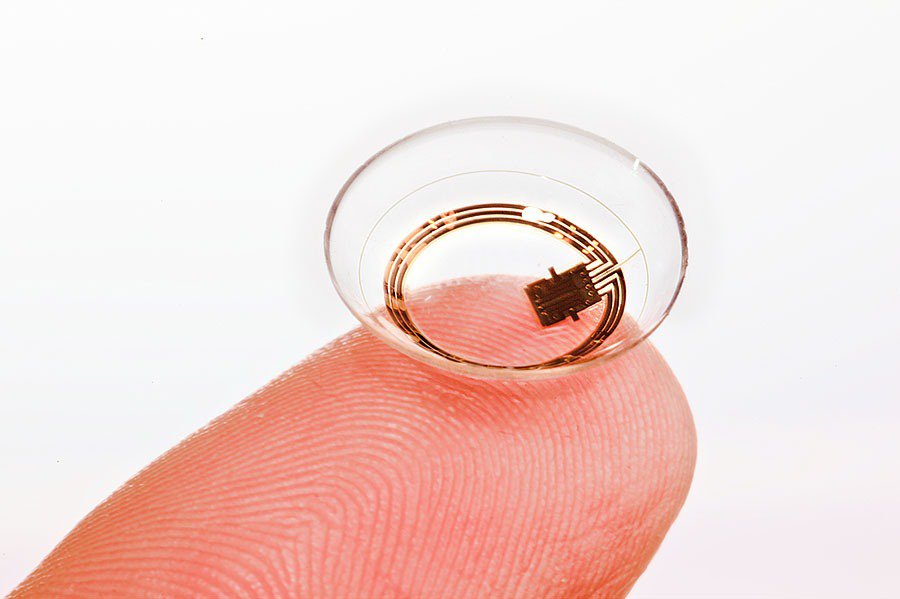 Contact lens camera by Google