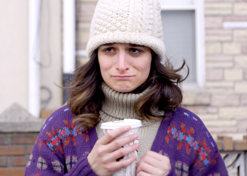 Film still of Jenny Slate in Obvious Child