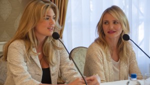 Kate Upton and Cameron Diaz at The Other Woman LA Press Conference