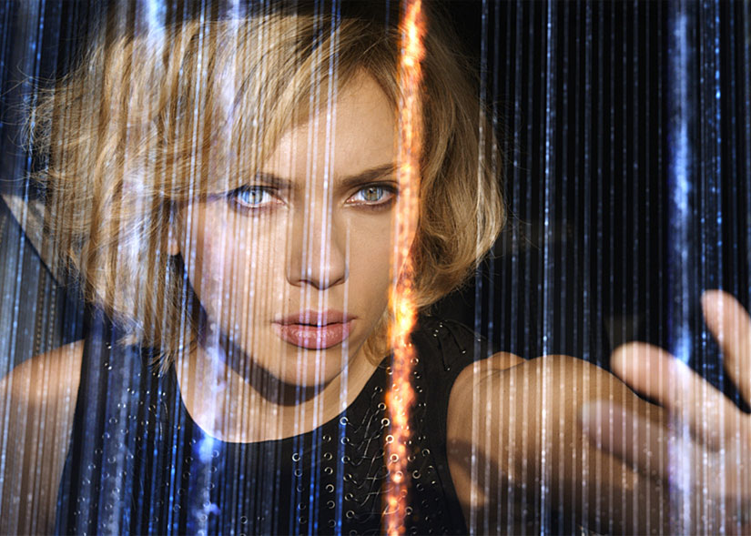 Film still of Scarlett Johansson in Luc Besson's Lucy