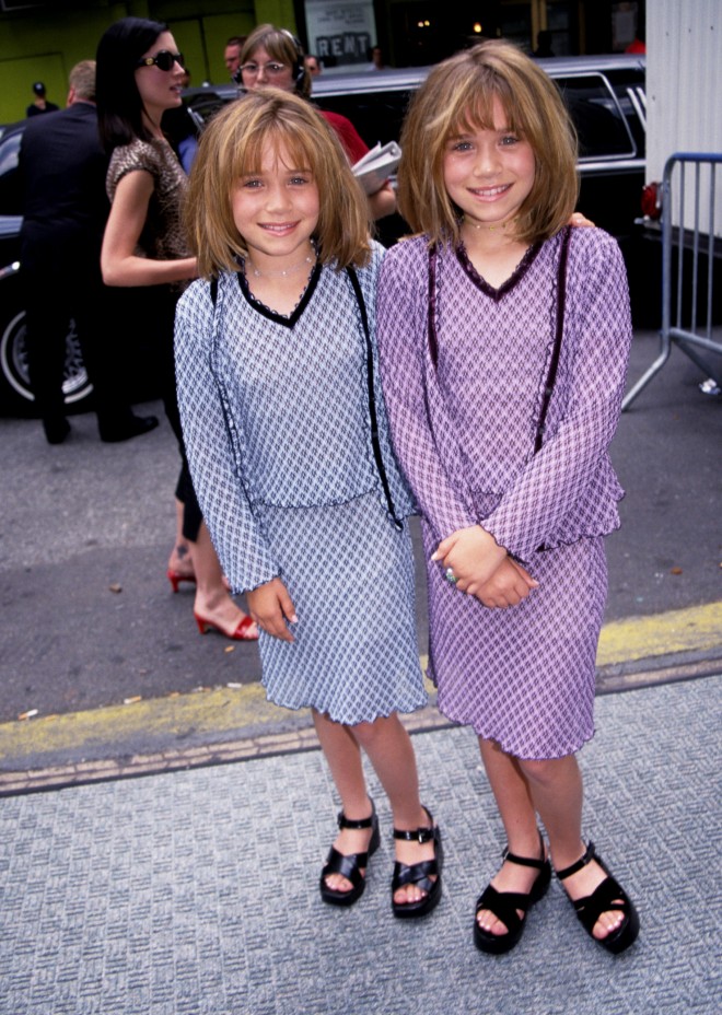 Mary-Kate and Ashley Olsen as pre-teens