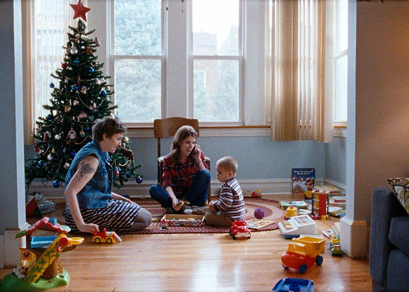Film still of Lena Dunham, Anna Kendrick, and Jude Swanberg in Happy Christmas