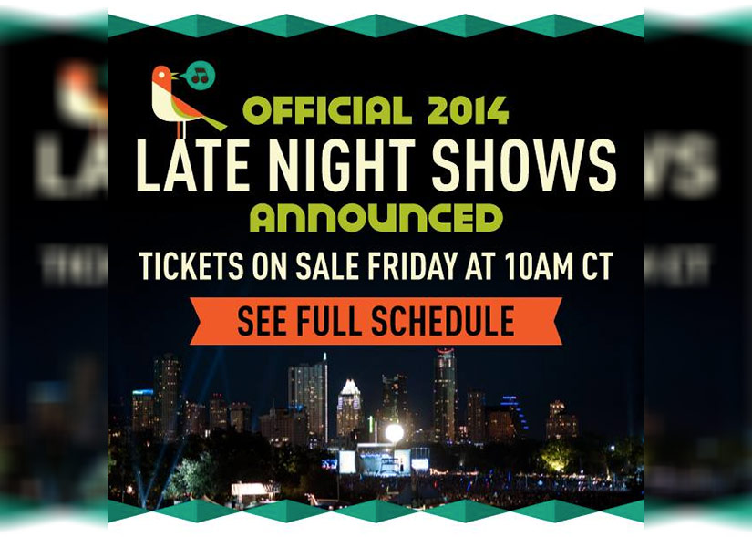 Austin City Limits 2014 Night Shows