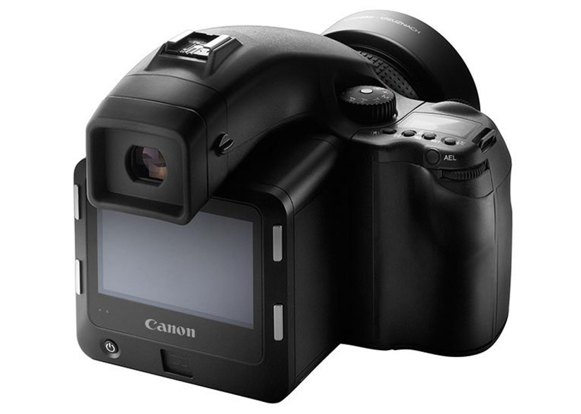 Mock-up of a medium format Canon camera