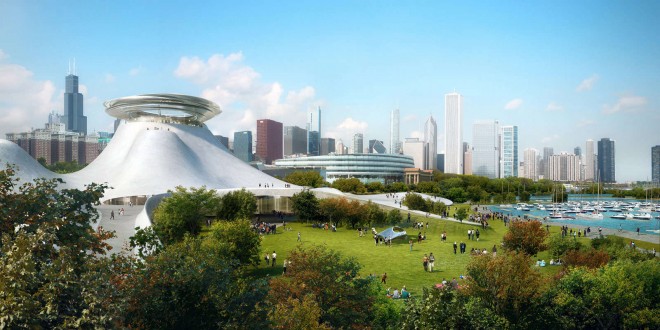 Looking North from the Lucas Museum of Narrative Art