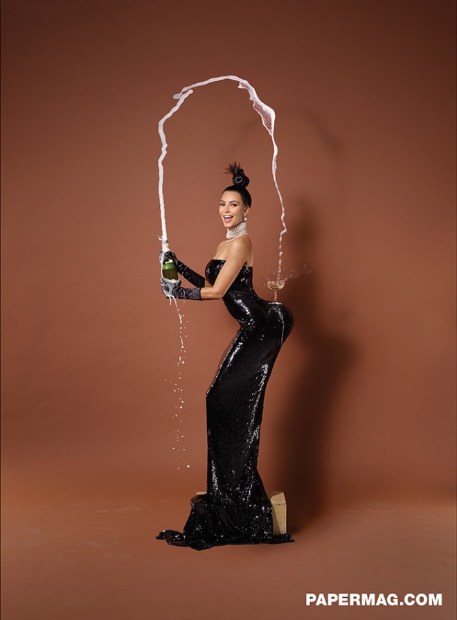 Kim Kardashian by Jean-Paul Goude for Paper