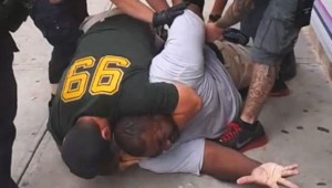 Eric Garner died while being placed under arrest for allegedly selling loose cigarettes. A cell phone recording captured the asthmatic father of six repeatedly saying ‘I can’t breathe!’ while being placed in a chokehold, July 2014.