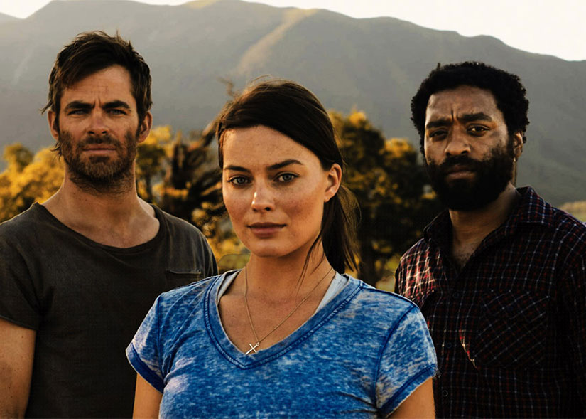 Chris Pine, Margot Robbie, and Chiwetel Ejiofor in Z for Zachariah