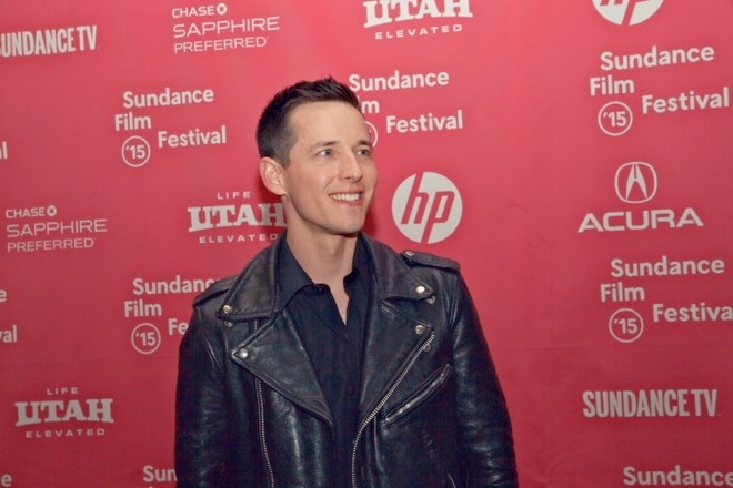 Justin Kelly, writer and director of I Am Michael, on the I Am Michael Sundance 2015 Red Carpet