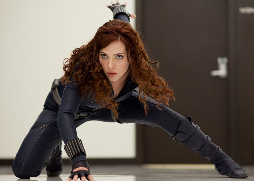 Scarlett Johansson as Black Widow in The Avengers