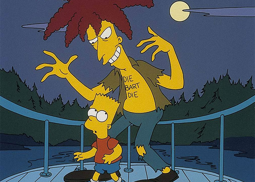 Bart Simpson and Sideshow Bob The Simpsons
