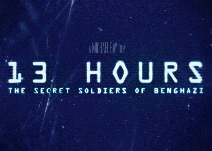 Title card for 13 Hours: The Secret Soldiers of Benghazi