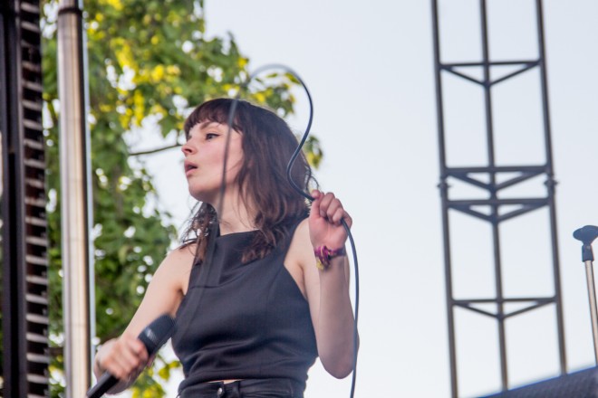 CHVRCHES performing at Pitchfork Music Festival 2015 in Chicago