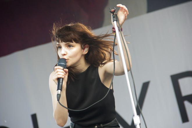 CHVRCHES performing at Pitchfork Music Festival 2015 in Chicago