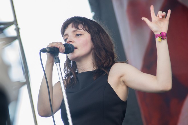 CHVRCHES performing at Pitchfork Music Festival 2015 in Chicago