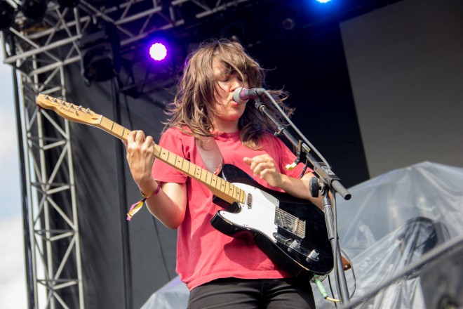 Courtney Barnett performing at Pitchfork Music Festival 2015