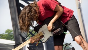 Courtney Barnett performing at Pitchfork Music Festival 2015
