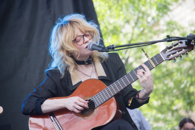 Jessica Pratt performing at Pitchfork Music Festival 2015 in Chicago