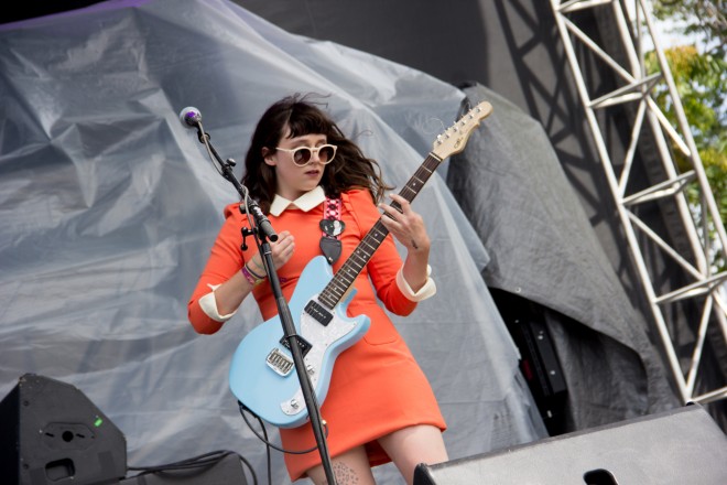 Waxahatchee performing at Pitchfork Music Festival 2015 in Chicago