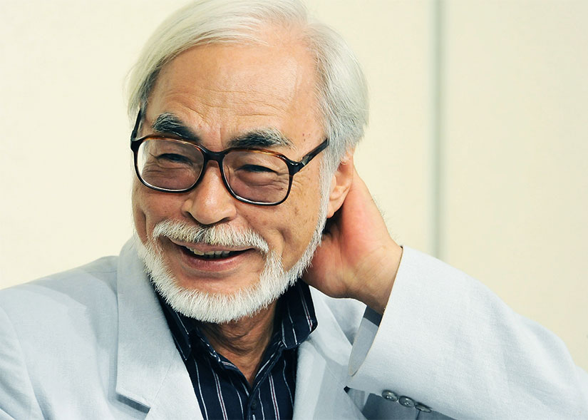 Photo of Hayao Miyazaki by Jun Sato